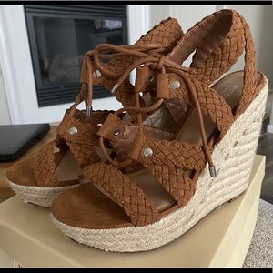 Mossimo Lace-up Edpadrille Wedge, Size 8